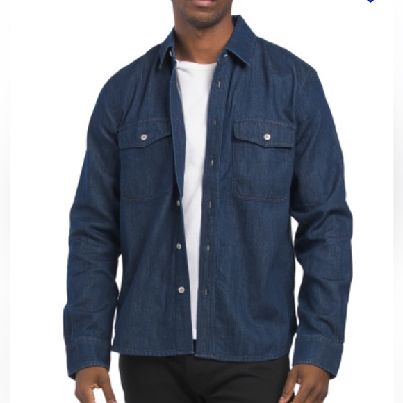 Rag and bone RINSE JACK SHIRT collared-long sleeves-button cuffs brand new